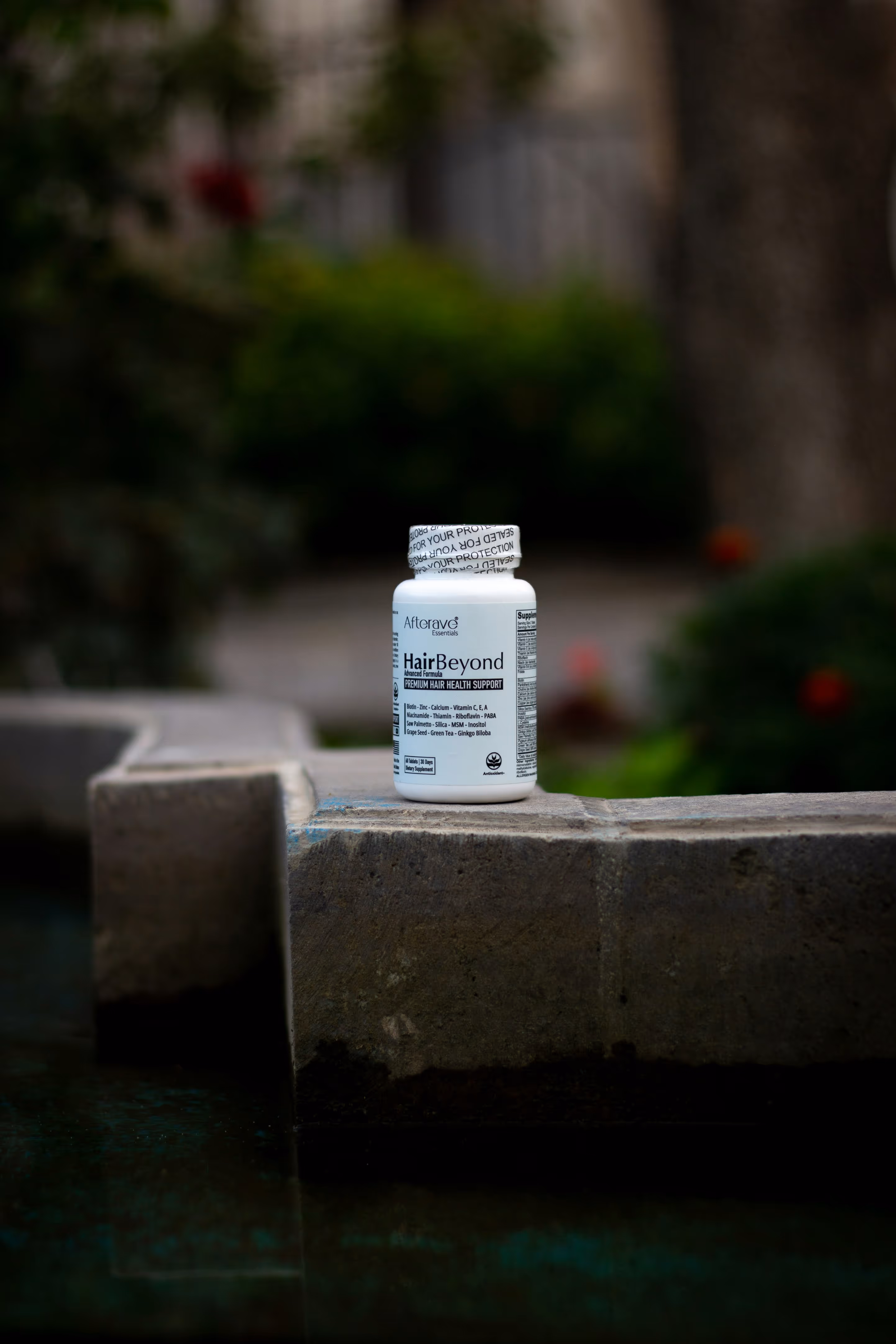 Flacon HairBeyond Premium Hair Health Support, complément alimentaire cheveux anti-alopécie.