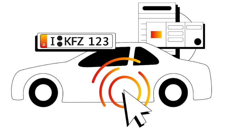 i-Kfz Erklärung zur Abmeldung des Kennzeichens