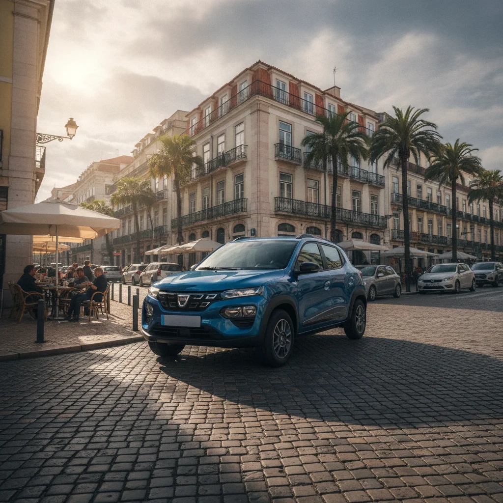 Dacia Spring in Fahrt, jetzt verkaufen bei Aampere