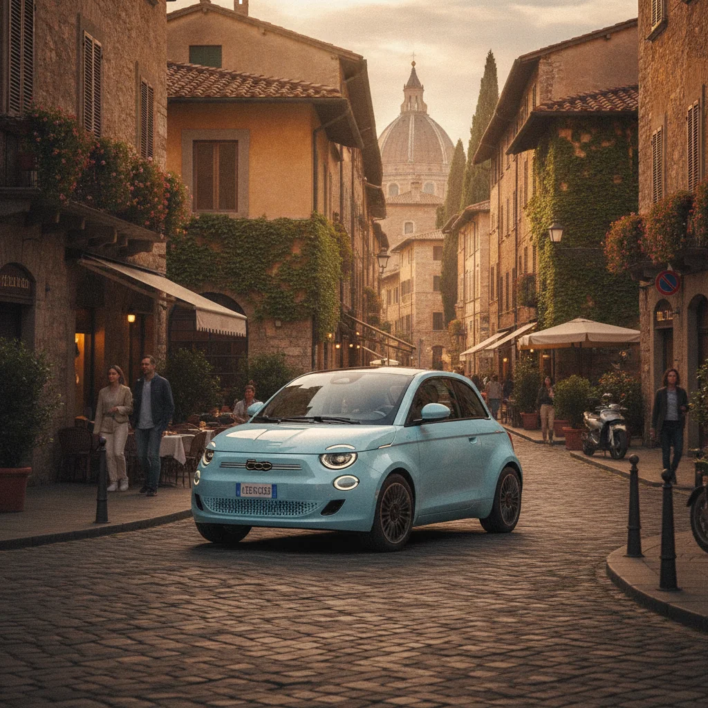 Fiat 500 elektrisch in der Stadt, jetzt verkaufen bei Aampere