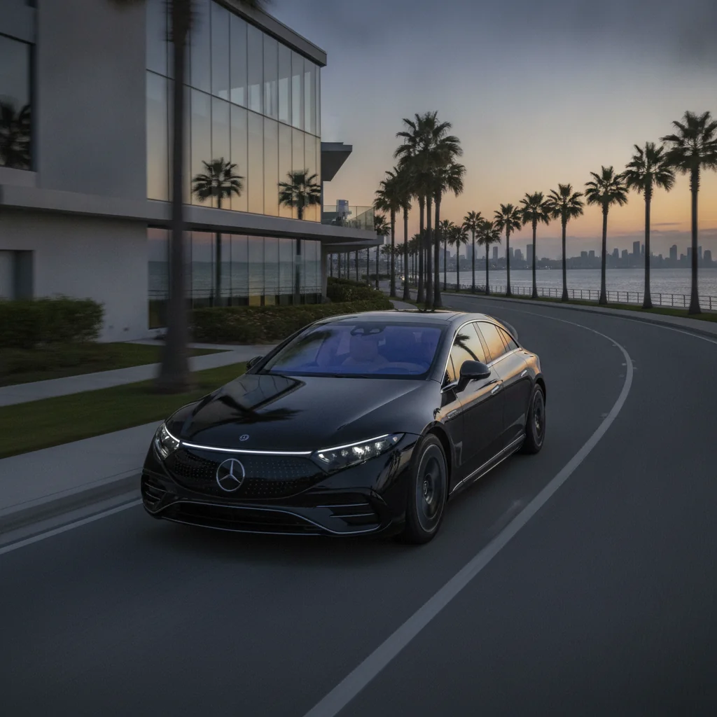 Mercedes-Benz EQS in Fahrt, jetzt Top-Preis erzielen bei Aampere