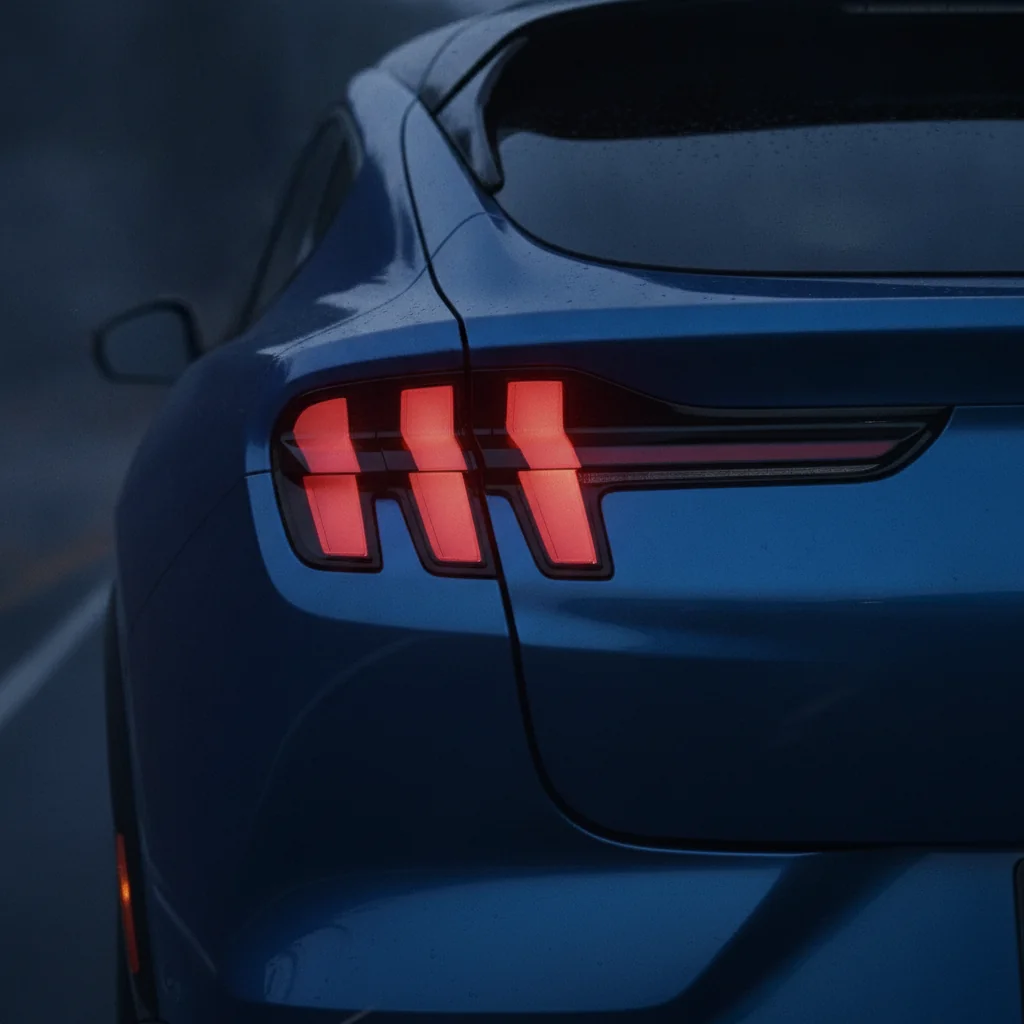 Ford Mustang Mach-E Heckdetail, jetzt verkaufen bei Aampere