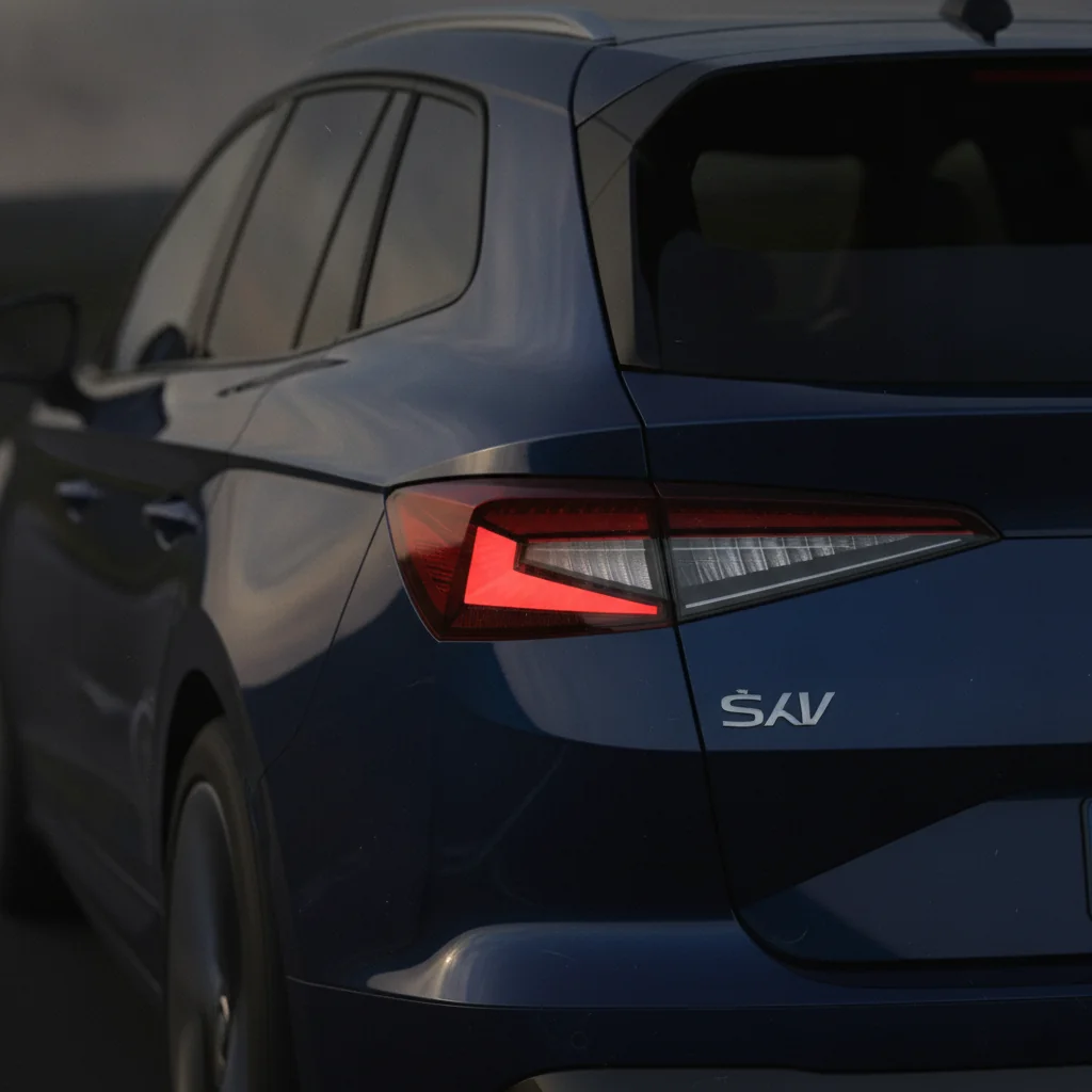 Skoda Enyaq Heckdetail, jetzt verkaufen bei Aampere
