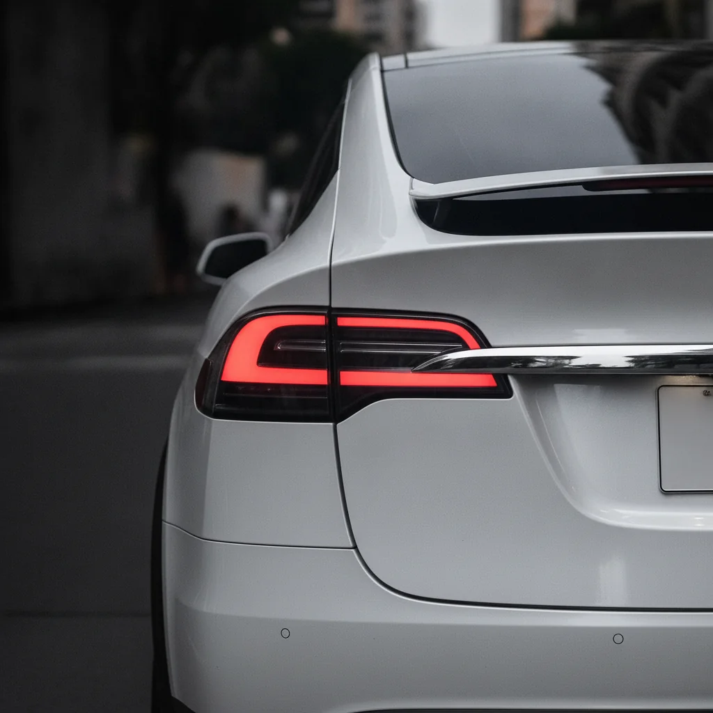 Tesla Model X Heckdetail, jetzt verkaufen bei Aampere