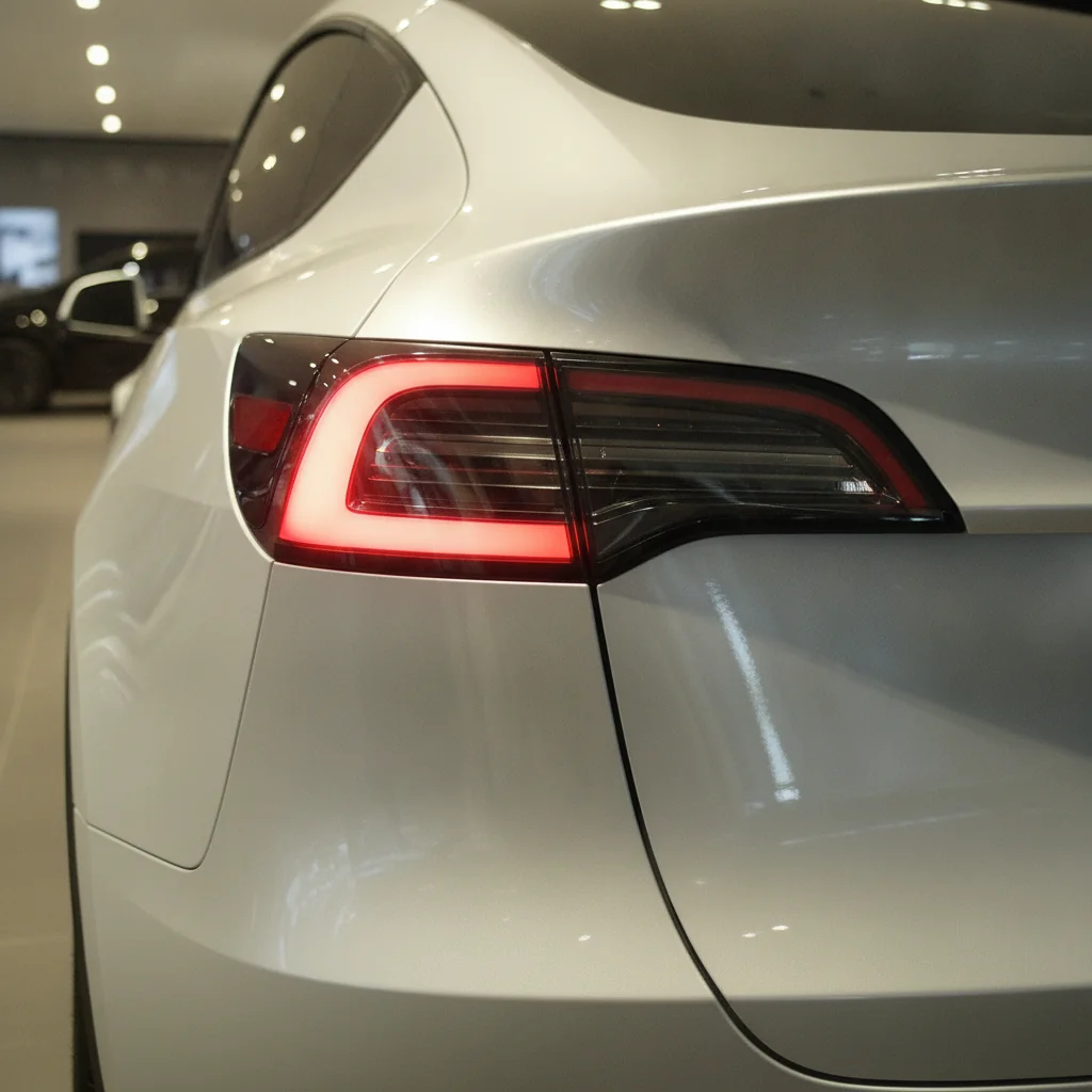 Tesla Model Y Heckdetail, jetzt verkaufen bei Aampere