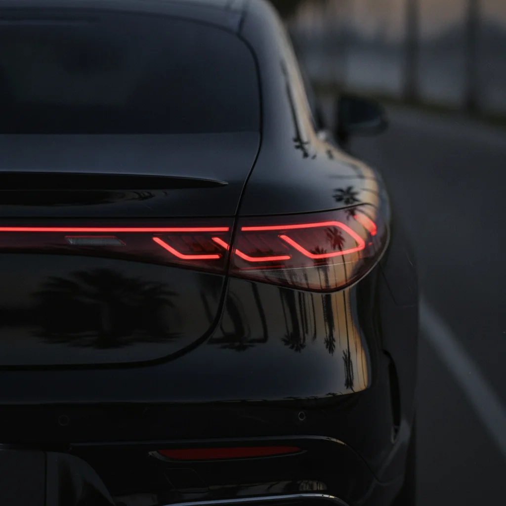 Mercedes-Benz EQS Heckdetail, jetzt verkaufen bei Aampere
