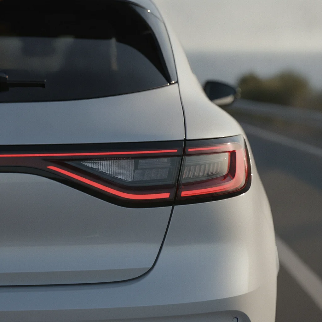 Renault Megane E-Tech Heckdetail, jetzt verkaufen bei Aampere