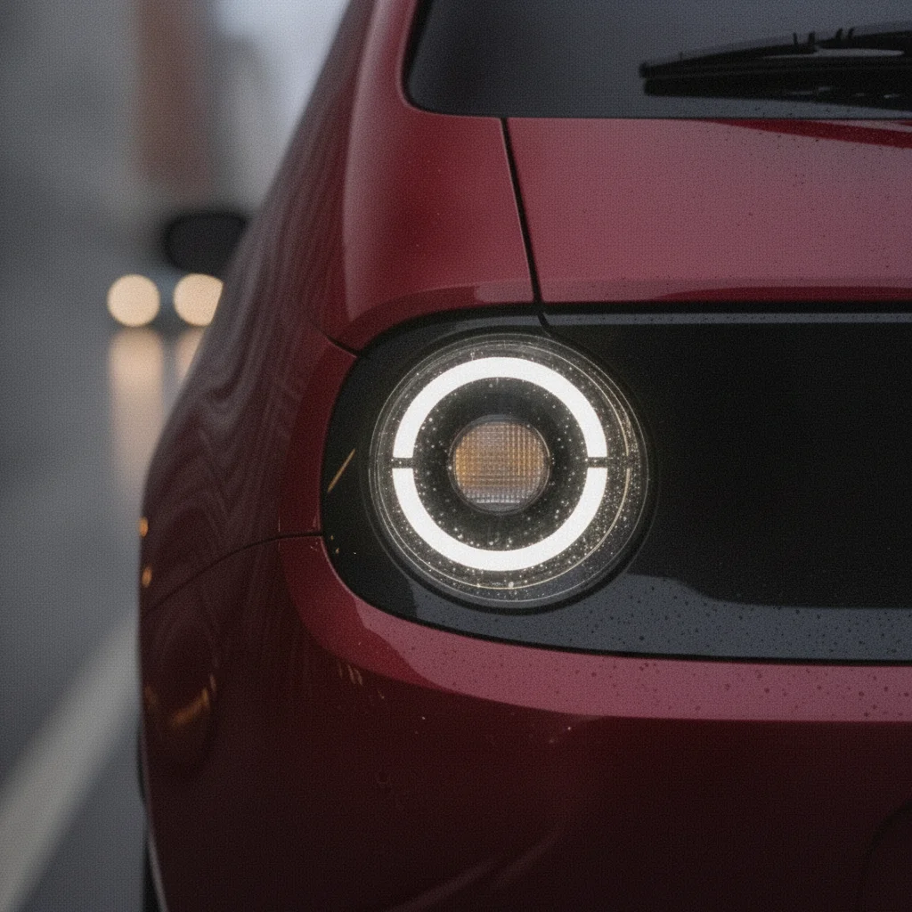 Heckdetail Honda e, Rücklicht-Nahaufnahme