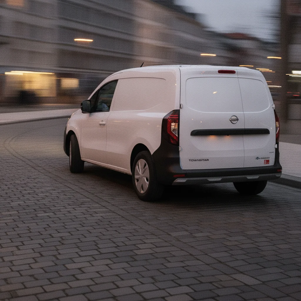 Nissan Townstar EV in Fahrt