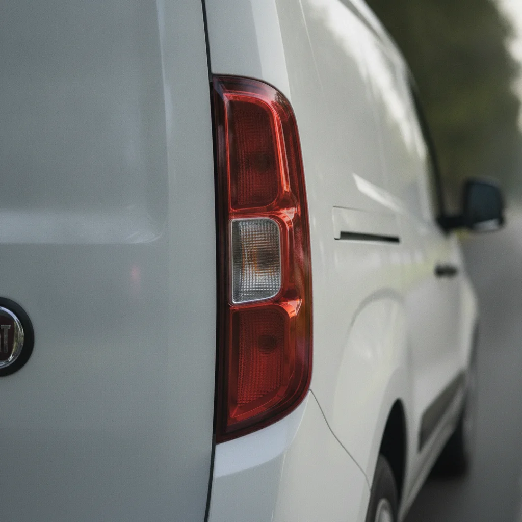 Fiat E-Doblo Heckansicht im Detail, jetzt verkaufen bei Aampere