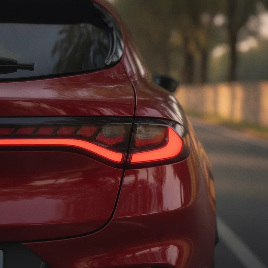 Alfa Romeo Junior Elettrica Heckansicht im Detail, jetzt verkaufen bei Aampere