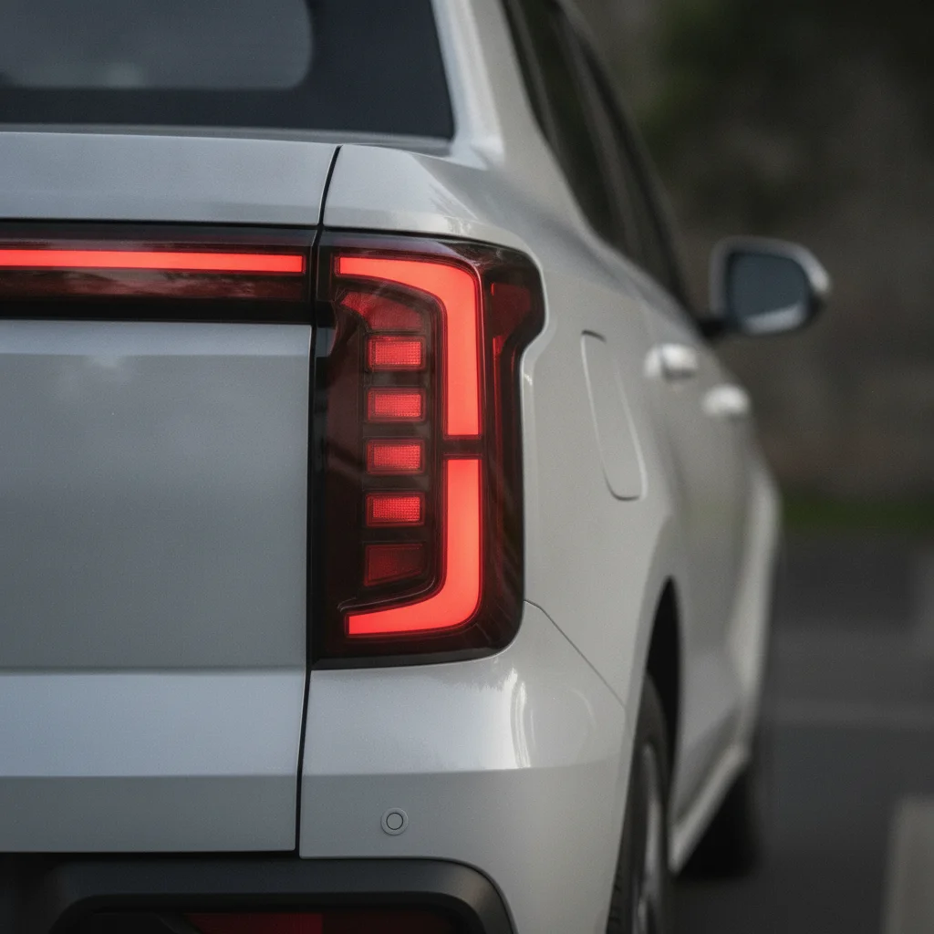 Maxus T90 EV Heckansicht im Detail, jetzt verkaufen bei Aampere