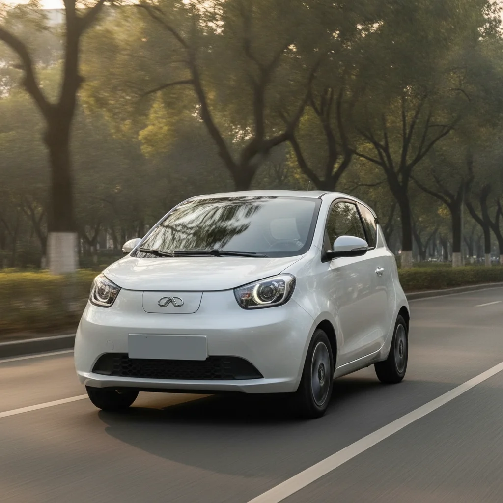 Chery eQ1 in Fahrt, jetzt verkaufen bei Aampere