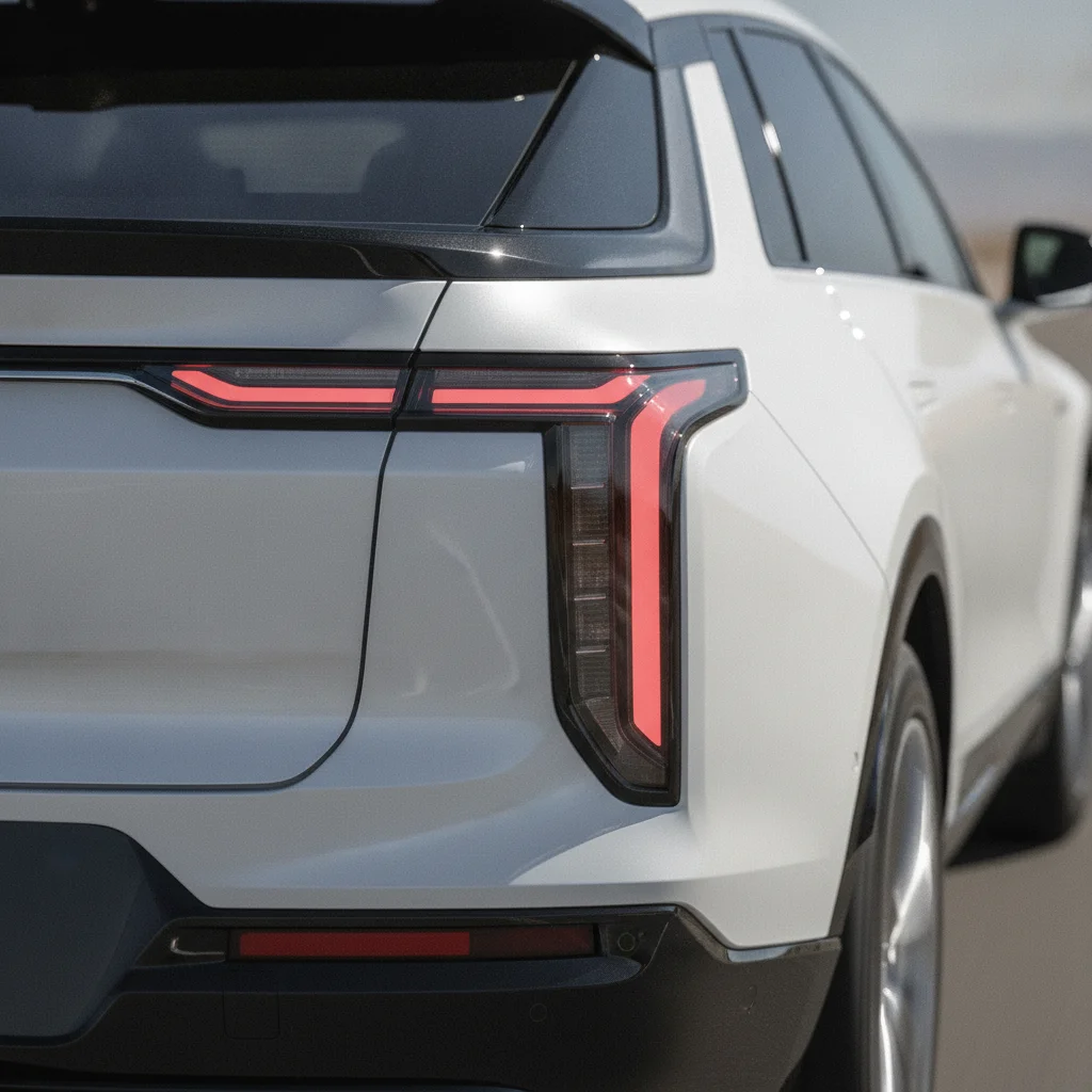 Cadillac Lyriq Heckdetail, jetzt verkaufen bei Aampere