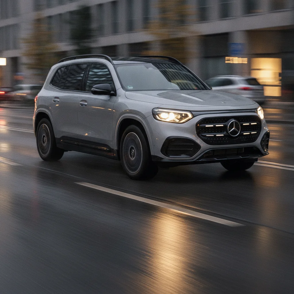 Mercedes GLB Electric in Fahrt, jetzt verkaufen bei Aampere
