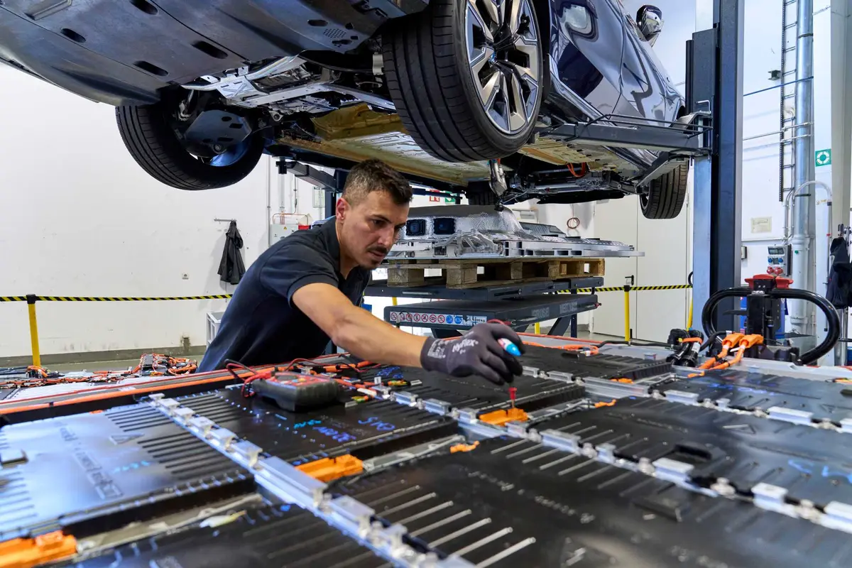 Ev Batterien in Werkstatt