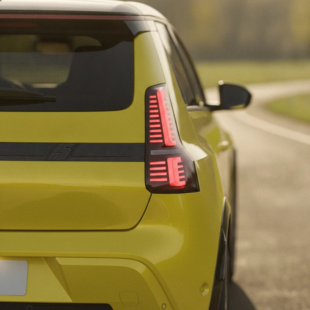 Renault 5 E-Tech Heckdetail, jetzt verkaufen bei Aampere