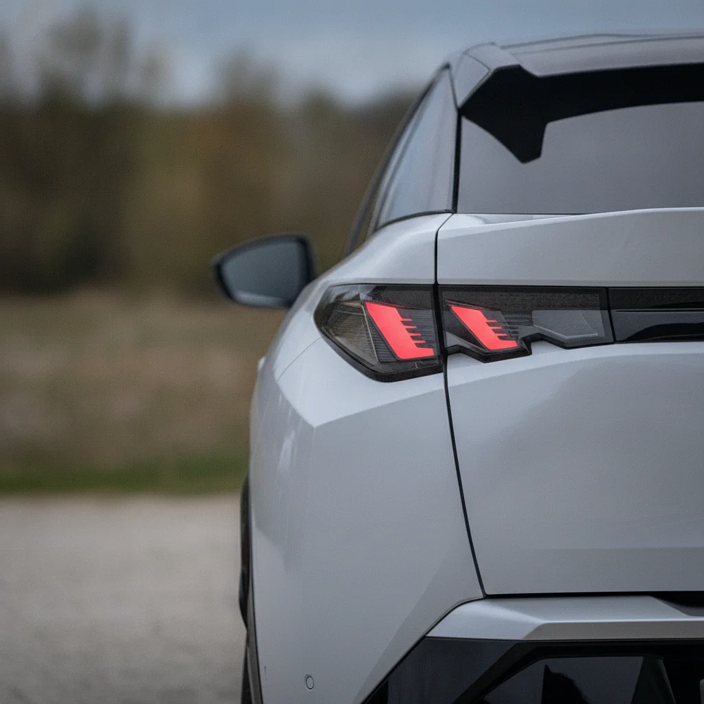 Peugeot e-3008 Heckdetail, jetzt verkaufen bei Aampere
