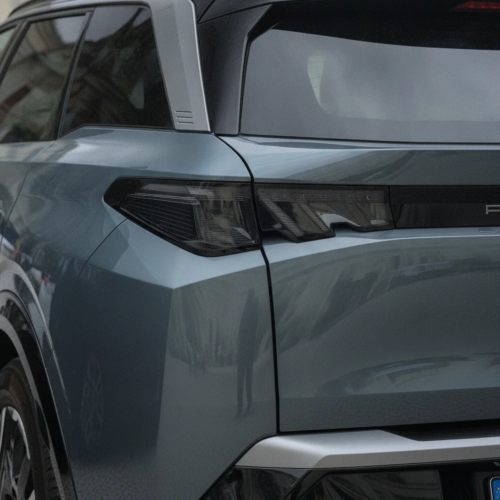 Peugeot e-5008 Heckdetail, jetzt verkaufen bei Aampere