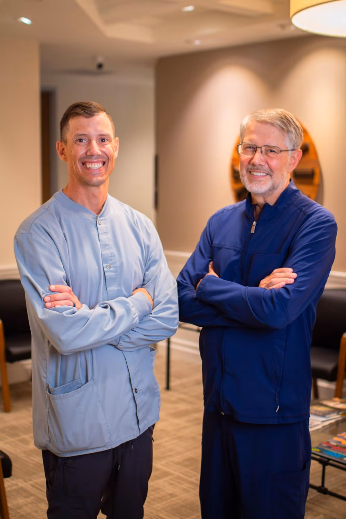 Chrisitansen Dental Dentists posing for a photo and smiling

