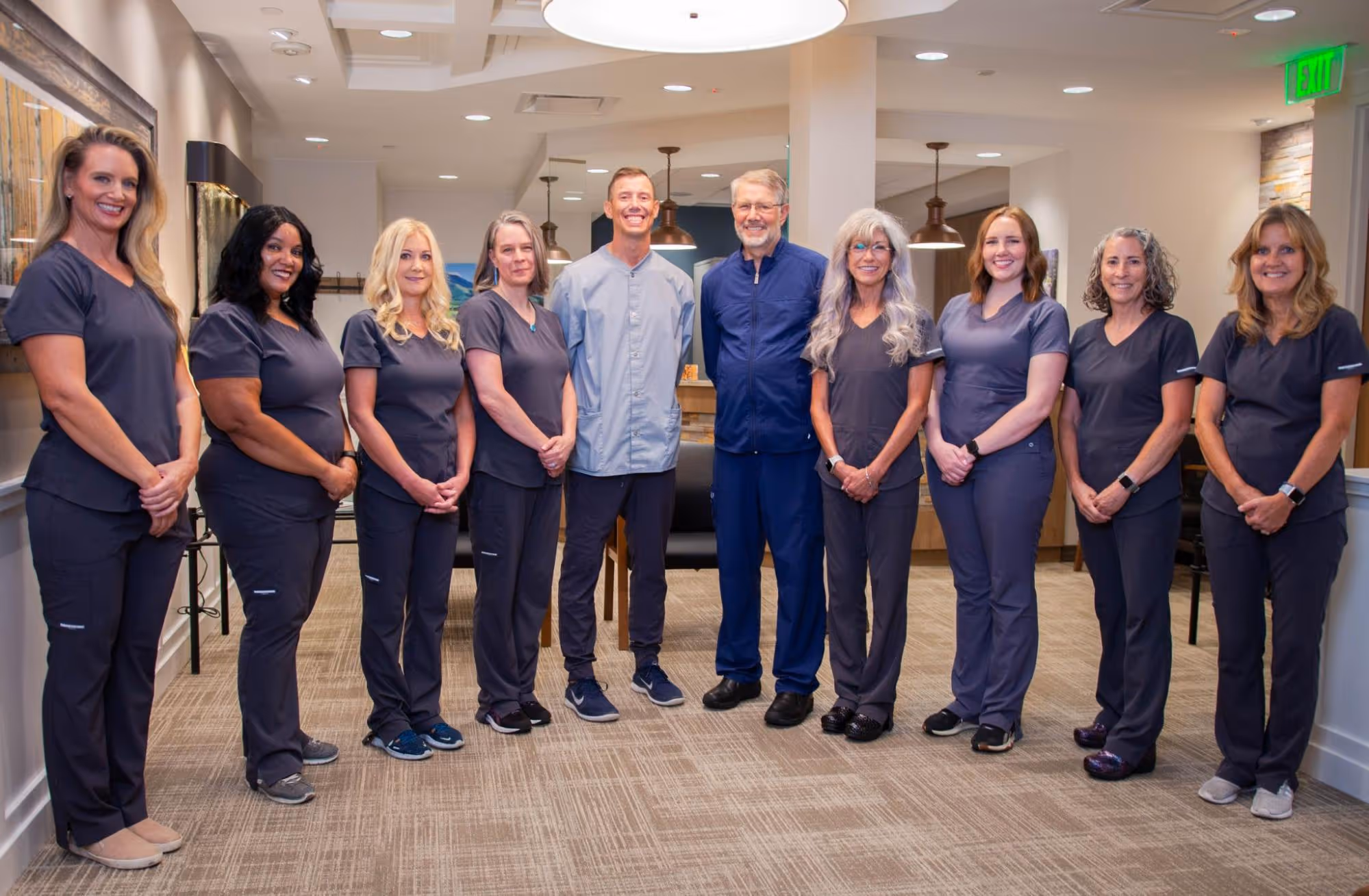 Christiansen Dental employees all posing for a photo toghether