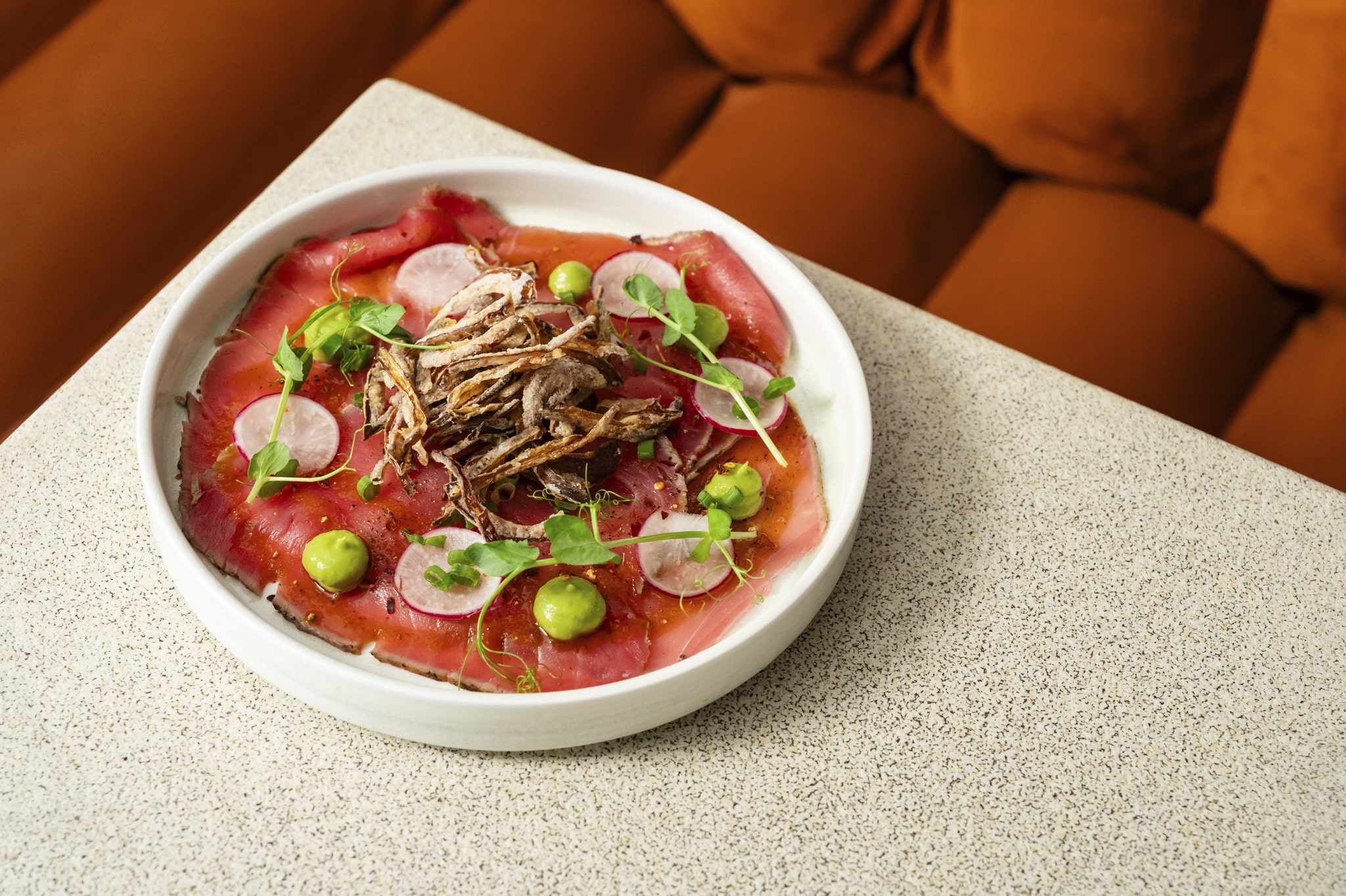 seafood in bowl on the table