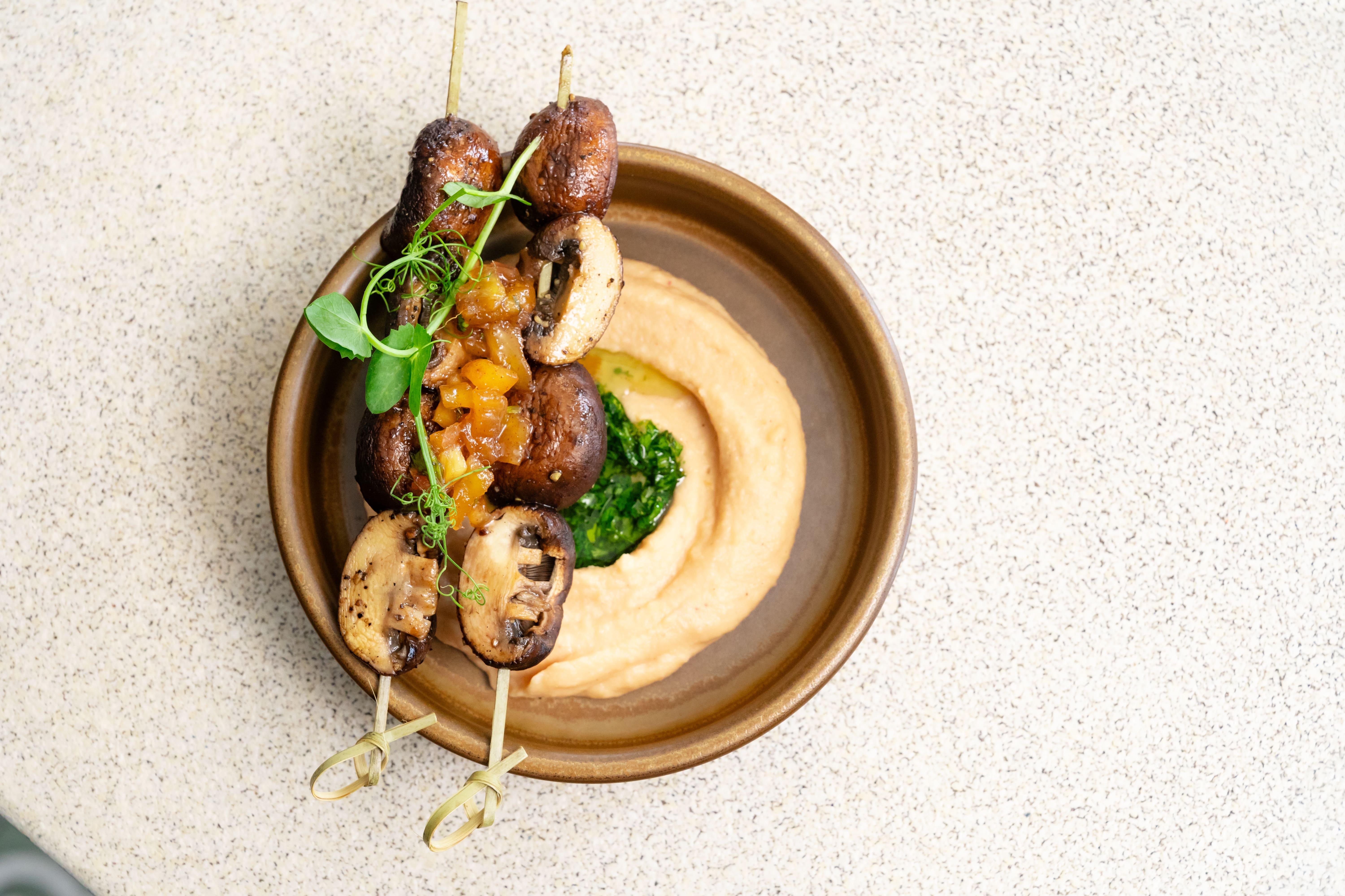 caribbean vegan dish on tabletop