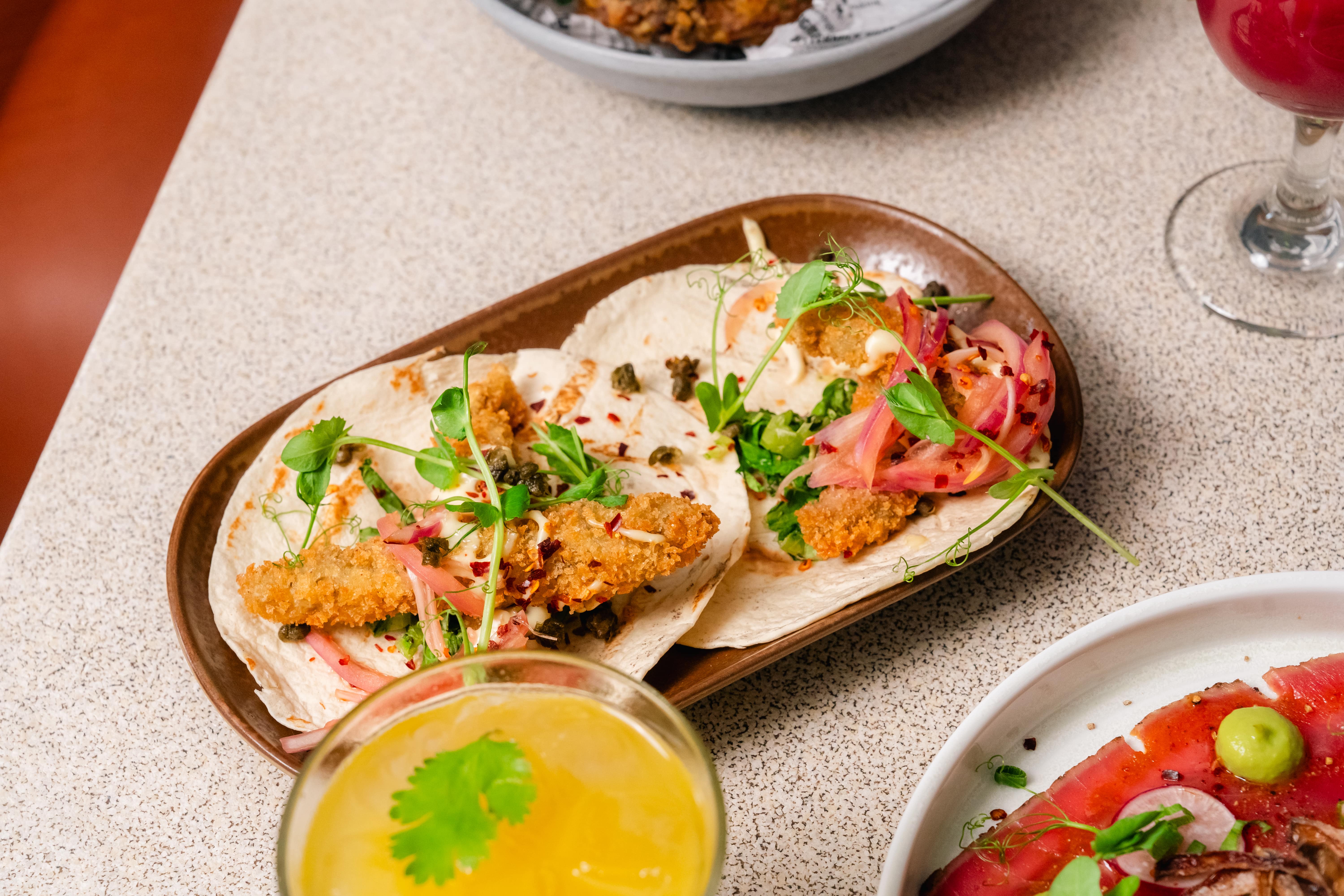 fish on a plate on a tabletop