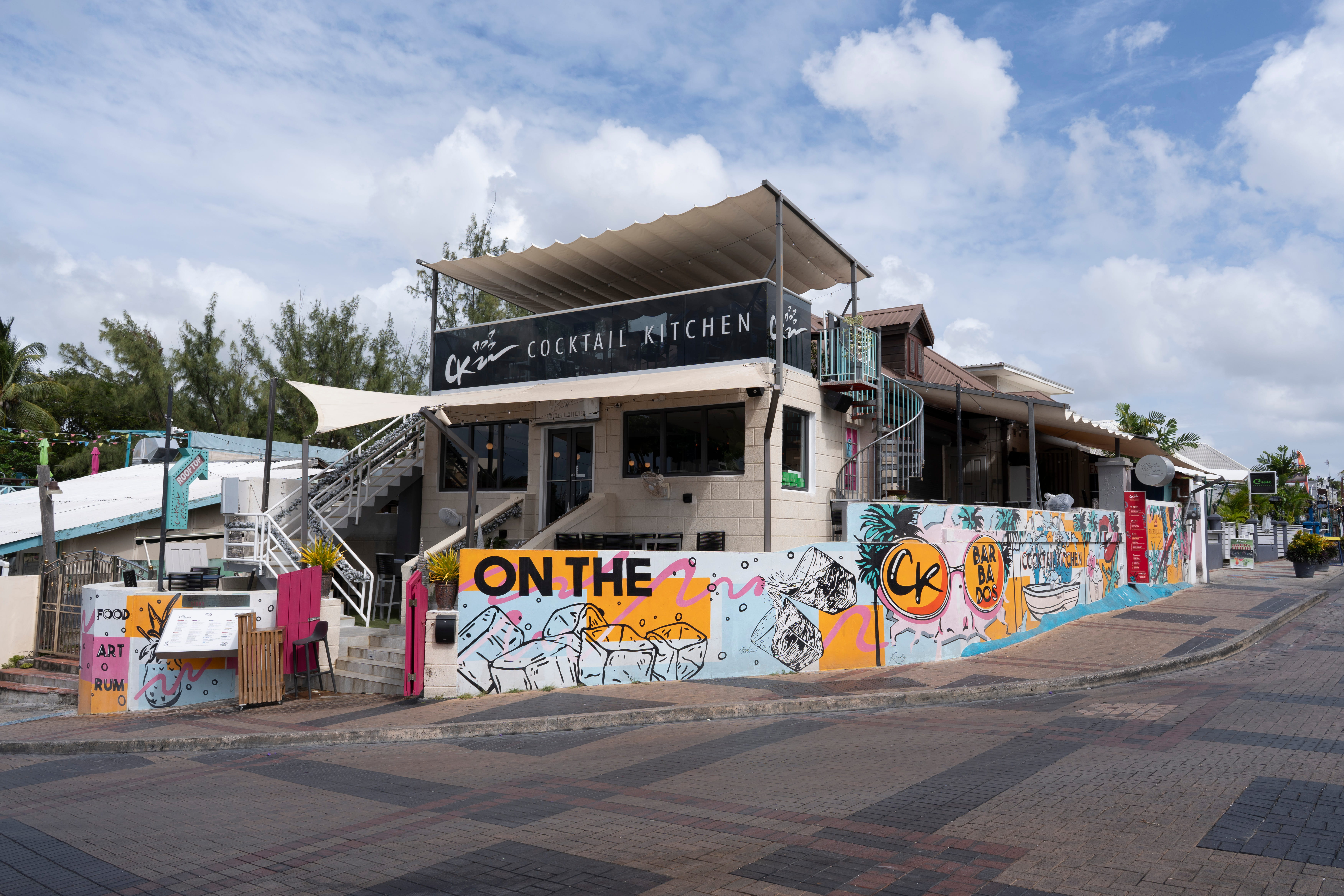 exterior of Cocktail Kitchen in St Lawrence Gap