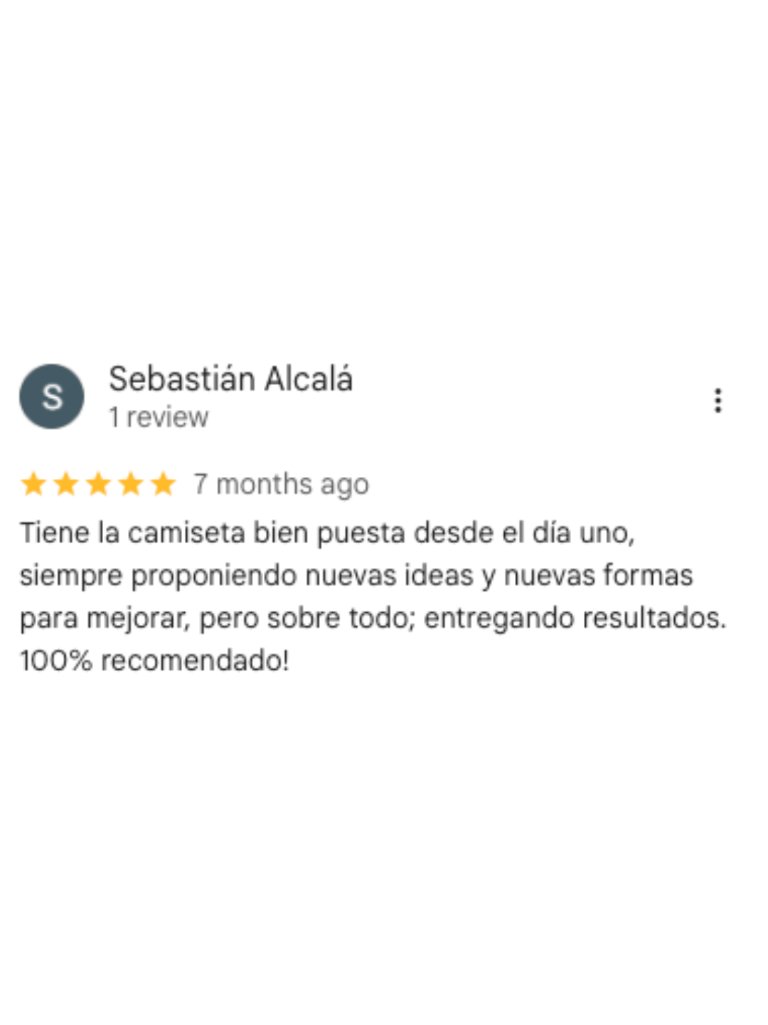 Reseña de cliente