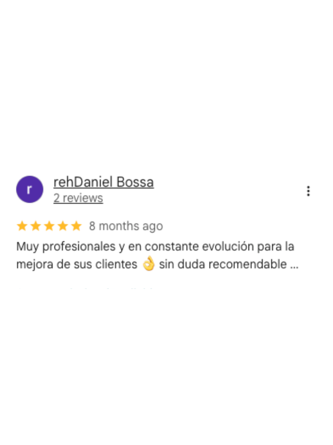Reseña de cliente