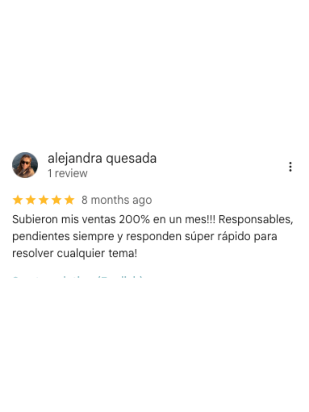 Reseña de cliente