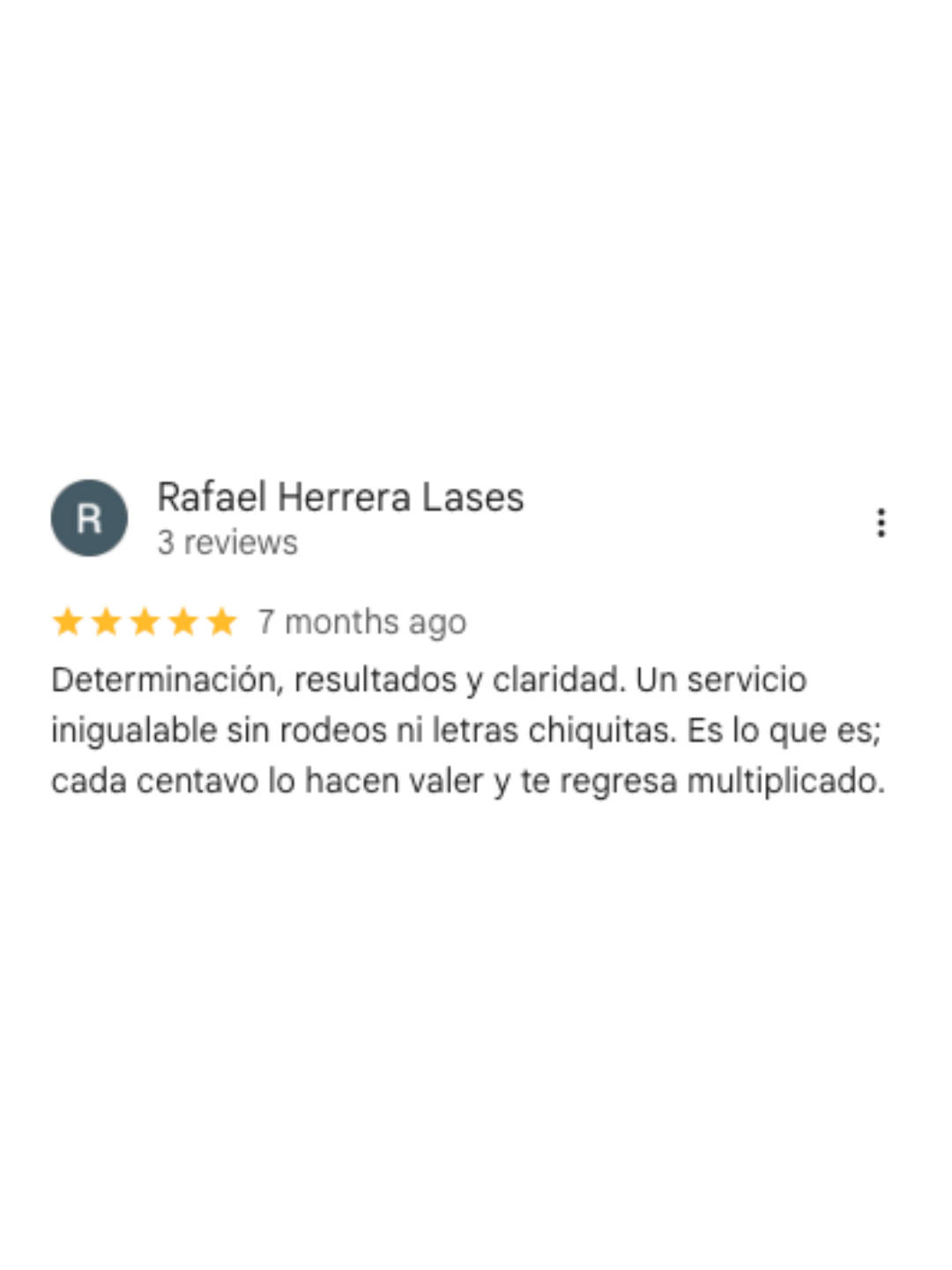 Reseña de cliente
