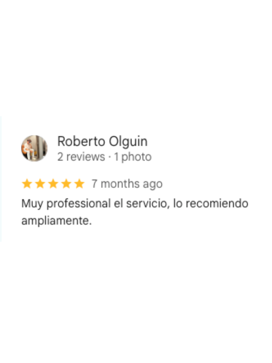 Reseña de cliente