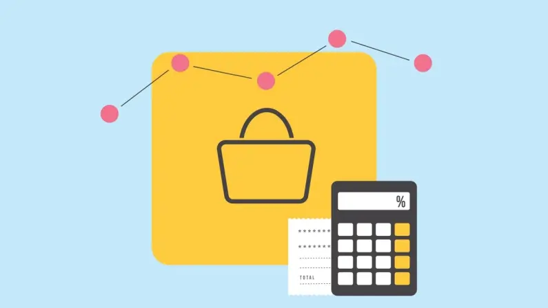 AOV metrics graph, average transaction amount spent by customers per transaction.