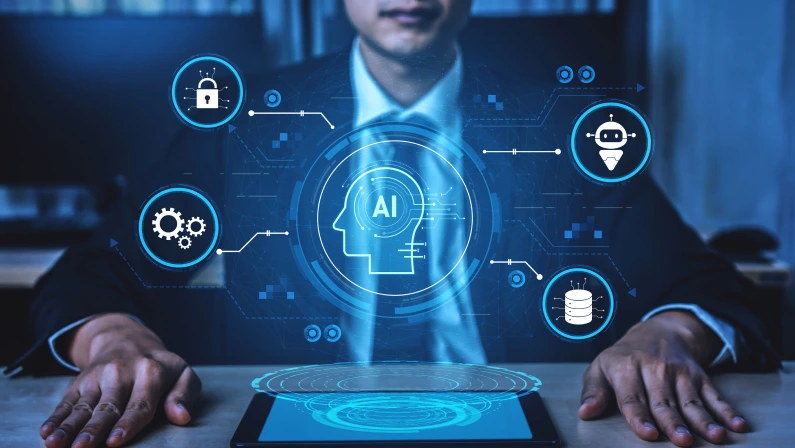 AI security and data ecosystem integrate ai, data, and security into one connected system for automation, protection, and efficient digital processes Vouch