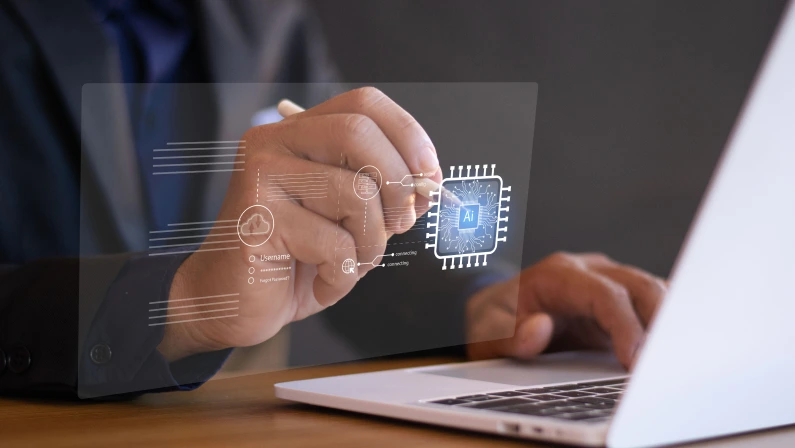 AI technology to protect and defend organizations from cyber attacks by harnessing the ability to process data, analyze and respond to threats.