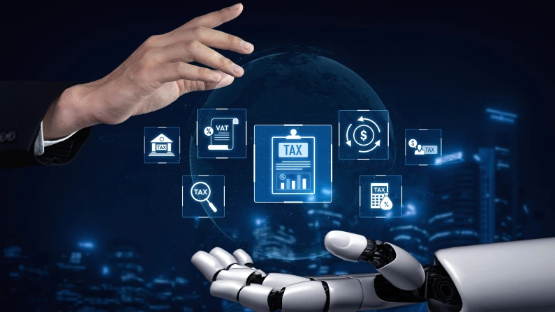 AI supports tax compliance, financial monitoring, VAT calculation, and regulation analysis, making financial workflows more accurate and efficient Vouch