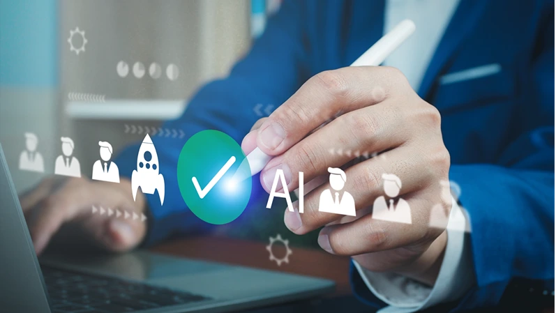 HR Management, employee recruitment process job interview candidate assessment, effective hiring with AI technology for exponential growth of the team or leader in the long-term business development.