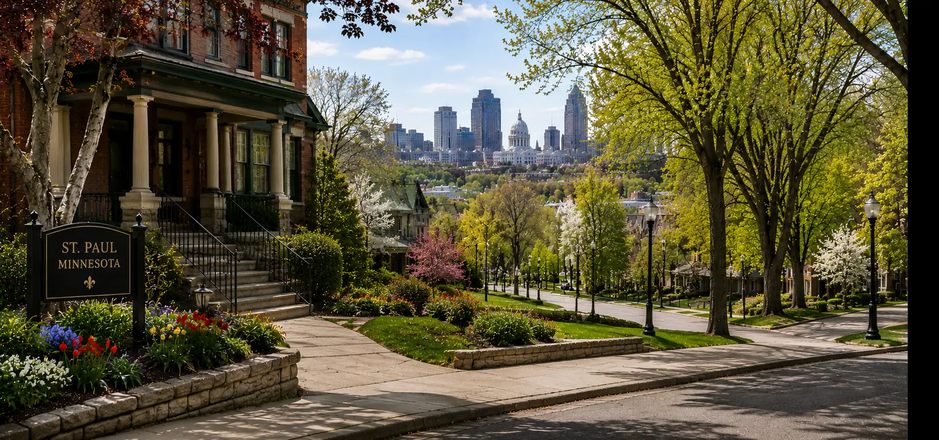 Affinity Moving Minneapolis skyline moving services background