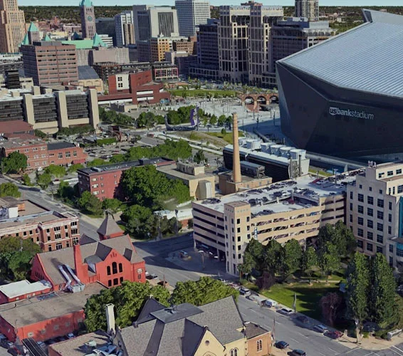 Affinity Moving Minneapolis skyline moving services background