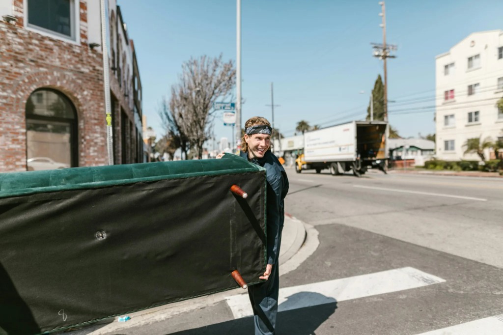Affinity Moving truck at a Golden Valley townhome cluster for a same-day local move