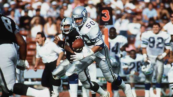Fredd Young running on the field