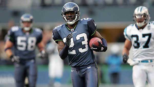 Marcus Trufant returning an interception