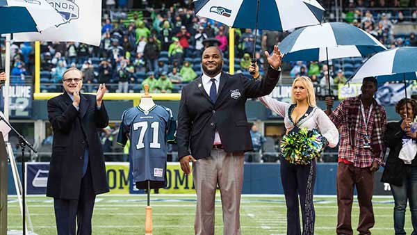 Walter Jones in a suit for his ceremony