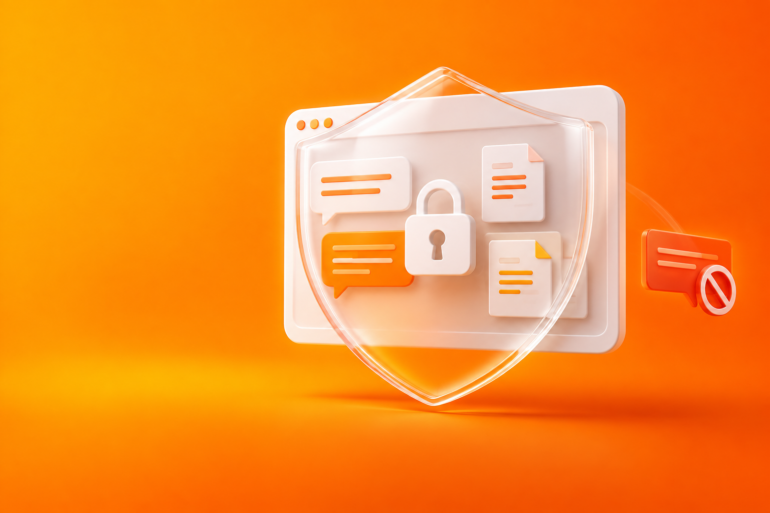 Website conversations and approved knowledge protected by a shield
