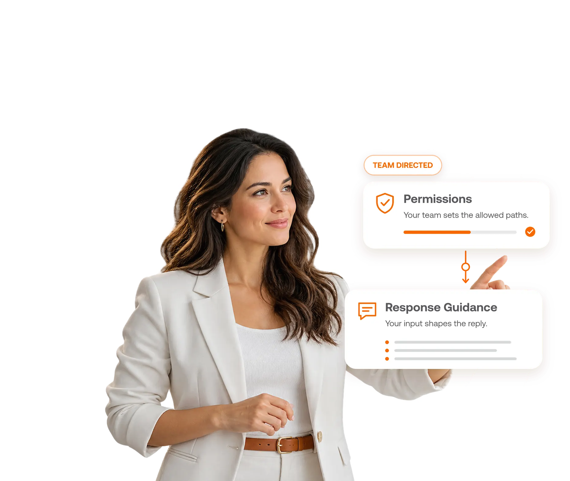 Support lead with Permissions and Response Guidance controls