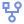 Blue gender symbol combining male and female icons.
