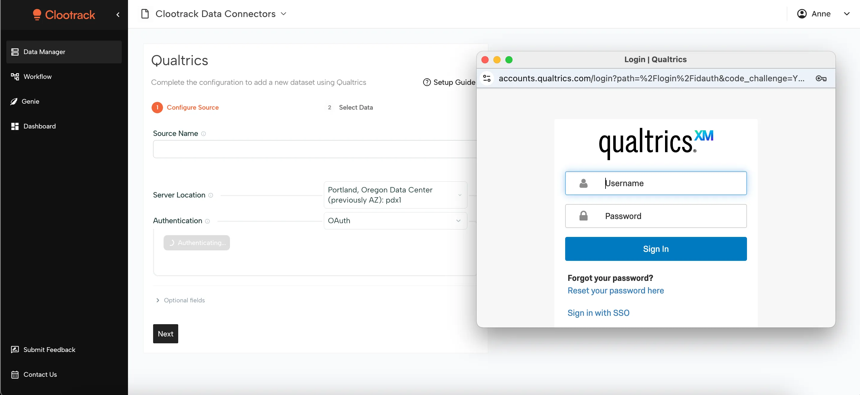 Qualtrics APIdata manager