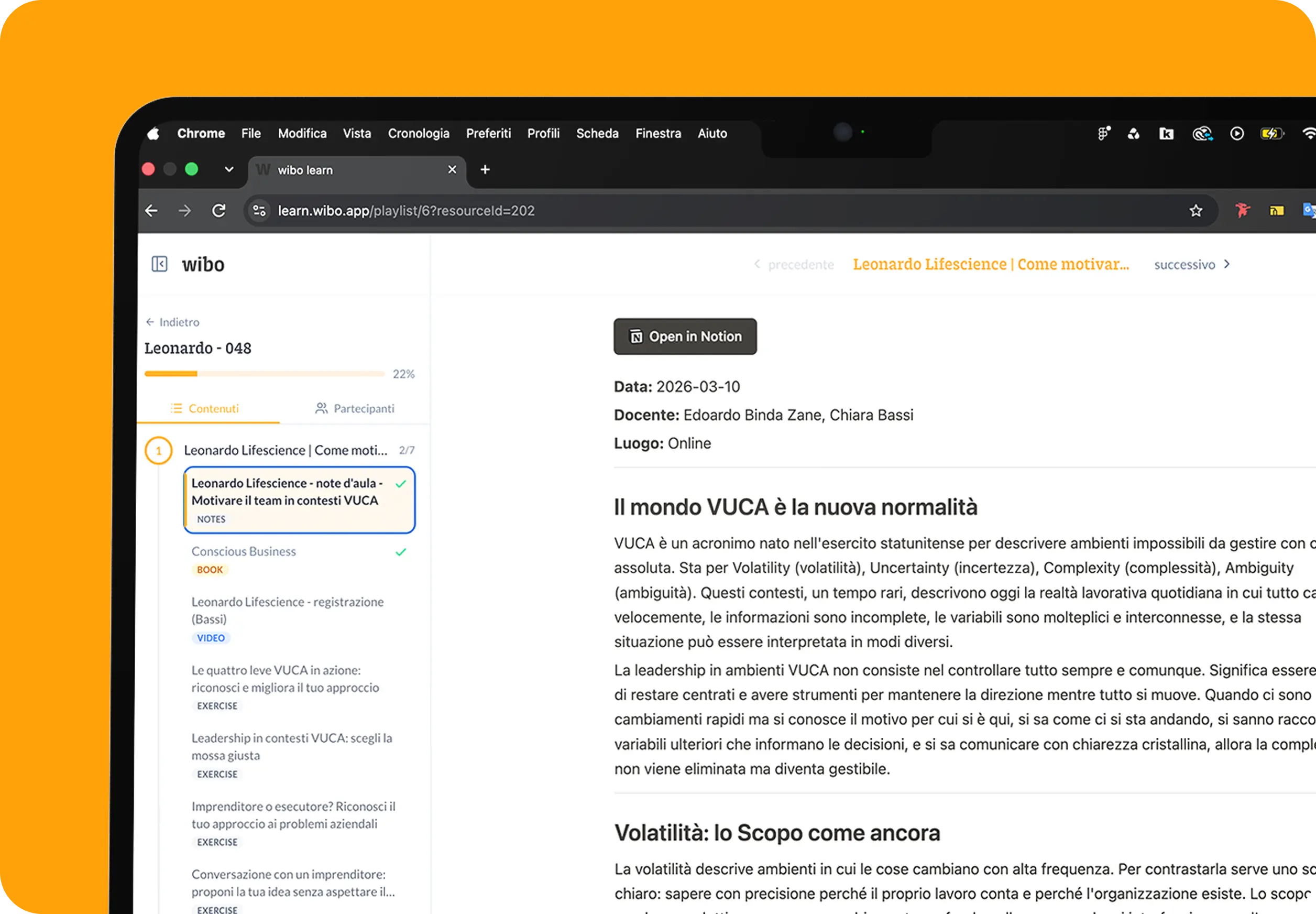 Piattaforma di formazione Wibo Learn